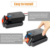 Power Wheel Adapter With Fuse&Switch, Secure Battery Adapter For 20V Max Lithium Battery,With 12 Gauge Wire, Good Power Convertor For Diy Ride On Truck, Robotics, Rc Toys And Work Lights