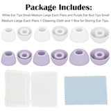 Replacement Earbud Tips For Galaxy Buds Pro 2, Silicone Earbuds, 3 Sizes (Small, Medium, Large), Purple, 6 Pairs