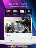 15.6" Portable Monitor For Xbox Series S,144Hz 2K Qhd Ips Gaming Monitor For Xbox Series S (Not Included), With Hdr Amd Freesync 2X Hdmi For Indoor Outdoor Travel