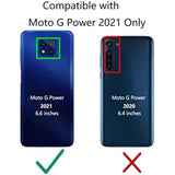 Military Grade Protective Case for Moto G Power 2021 with Screen Protector and Magnetic Kickstand Car Mount