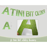 Martini Bow Birthday Party Decorations, Green Pink A Tini Bit Older Banner Hanging Swirls, Martini Glass Balloon Foil Curtain Balloon Arch For Girls Women Trendy Martini Bar Bachelorette Bridal Shower