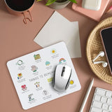 Mental Health Awareness Daily Reminder Inspirational Quotes Mouse Pad 9.4 X 7.9 Inch, Motivational Non-Slip Rubber Mat Mousepad For Desk Decor, Office Supplies Gift For Computer Laptop Women Men
