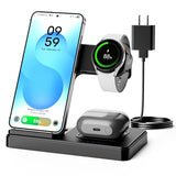 Wireless Charger for , 3-in-1 Foldable Charging Station for S26/S25/S24/S23/S22/S21, Note 20/10, Z Fold 6/5, Galaxy Buds 4/3/2 Pro and
