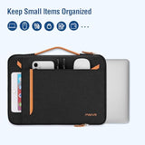 MOSISO 360 Protective Laptop Case 13-14 inch, 13.3 inch Laptop Sleeve Compatible with MacBook Air/Pro 13 / Pro 14,HP Dell Acer ASUS,Side Open Carrying Case Bag with Horizontal&Vertical Pockets, Black