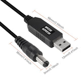 4Pcs Dc 5V To Dc 12V Usb Voltage Step Up Converter Cable Power Supply Usb Cable With 5.5X2.1Mm Dc Connect Male 1M For Wifi Router Mini Fan Speaker 3.2Ft
