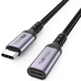 Usb C Extension Cable 6.6Ft, 4K@60Hz Video/10Gbps Data Transfer/100W Charging Usbc 3.2 Type C Extender Cord, Usb3.2 Gen2 Male To Female For Laptop Tablet Mobile Phone And More