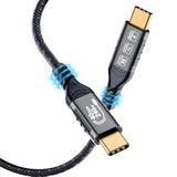 Usb4 Cable 5Ft - 240W Charging (40Gbps, 240W, 8K Video), Compatible With Thunderbolt 4/3 Usb C To Usb C For Macbook, Ipad Pro, Iphone 15, Dock, Hub