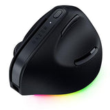 Pro Click V2 Vertical Wireless Mouse: 6 Button Ergonomic Design - One Click Ai Prompt - Supports Windows & Mac - Multi Device Connectivity Via 2.4Ghz, Bluetooth, Or Usb C Wired Mode - Chroma Rgb