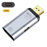 Usb-C Type C Female Source To Hdmi Sink Hdtv & Pd Power Adapter 4K 60Hz 1080P