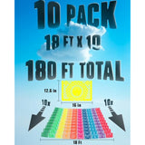 10 Packs Mexican Banners 180 Ft (18 Ft X 10) Papel Picado Mexicano Para Fiesta, Papel Picado Banner, Fiesta Banner, Mexican Party Decoration, Birthdays, Dia De Los Muertos, Cinco De Mayo