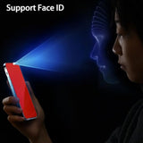 2 Pack Anti-Blue Privacy Tempered Glass For Iphone 13 Pro Max/Iphone 14 Plus Anti-Spy Screen Protector Anti-Peeping Film Gradient Colorful 6.7 Inch