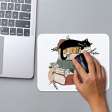 Black Cat Mouse Pad, Cat And Floral Book Square Mouse Pads For Desk, Gifts For Cat Lovers Book Lovers, Cat Desk Accessories, Cat Office Supplies, Cat Mom Gifts, Cat Lady Gifts, 9.5X7.9 Inch