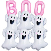 Pink Halloween Foil Balloons – BOO Balloons for Spooky Party Decorations