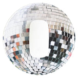 , 8.5 Inch, Round Mouse Pad For Computer, Desktop Protector, Non-Slip Rubber Backing, Disco Ball