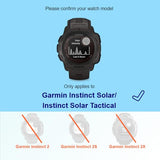 4+4 Pack Screen Protector for Garmin Instinct Solar Tactical/Instinct Tactical smartwatch with Silicone Anti-dust Plugs,9H Tempered Glass Protection