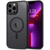 iPhone 13 Pro Max Magnetic Case Magsafe Compatible Soft TPU Shockproof Black