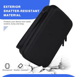 Hard Travel Electronic Organizer Case For Macbook Power Adapter Chargers Cables Power Bank Apple Magic Mouse Apple Pencil Usb Flash Disk Sd Card Hard Drive Waterproof Shockproof Carrying Bag, Black