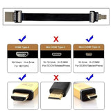 Cyfpv Micro Hdmi To Hdmi Male Extension Fpc Flat Cable 1080P For Fpv Hdtv Mult