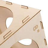9 Holes Collapsible Wood Balloon Sizer Cube Box - 2" To 10", Measurement Tool For Birthday, Wedding, Party Decorations & Arches (12" X 12" X 12")