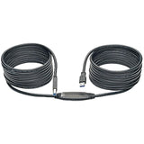 Tripp Lite USB 3.0 SuperSpeed Active Repeater Cable (AB M/M) 25-ft. (U328-025), Black