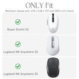 Mouse Carrying Case For Logitech Mx Anywhere 3S / 2S / 3/2 / Razer Orochi V2 Compact Performance Mouse (White)