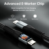 240W Usb 4 Cable 6.6Ft, Supports 8K@60Hz Hd Display & 40Gbps Data Transfer, Usb C To Usb C Fast Charging For Iphone 15/Pro/Plus/Pro Max, Samsung Galaxy, Hub, Docking Station, Monitors And More