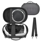 Vr Headset Case Compatible With Meta Quest 3S 128Gb/ For Meta Quest 3 512Gb Virtual Reality Headset Elite Strap Storage Holder For Touch Controller Power Adapter Accessories For Travel-Grey(Box Only)