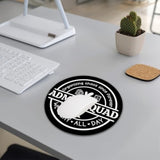 Admin Squad Mouse Pad - Office Squad Office Desk Accessories, Colleague Gifts, Round Waterproof Non-Slip Rubber Base Administrative Mousepad For Wireless Mouse 7.9X9.5 Inch