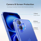 iPhone 16 Case, Clear, Non-Yellow, 12FT Protection, Slim, 6.1", for Women & Men