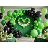 145Pcs Black Balloons Assorted Sizes Latex Balloon Arch Kit for Birthday Halloween Party
