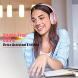 Bluetooth Headphones Over Ear, 65 Hours Playtime Wireless Headphones With Microphone, Foldable Lightweight Headset With Bass And Stereo Sound