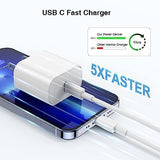 20W USB C Fast Charger with 10FT Lightning Cable PD Wall Charger for iPhone