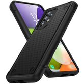Designed For Samsung Galaxy A52 5G Case 2 In 1 Gift Militay Grade Drop Protective Rugged Heavy Duty Cover Shockproof Case For Galaxy A52 5G Phone Case For Women Men Boy Girl (Black+Black)