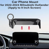 Car Phone Holder for 2022 2023 2024 Mitsubishi Outlander Accessories Apply to 9 Inch Touch Screen Fixed Clip Magnetic Cell Phone Mount Hands-Free