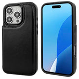 iPhone 16 Pro Wallet Case, Card Holder, PU Leather Kickstand, Shockproof Cover 6.3"