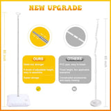 Idaodan 2 Set Balloon Column Kit For Kids, Balloon Column Stand With Base, 6.5Ft Height Balloon Tower Stand For Wedding Baby Shower Birthday Party Event Decorations