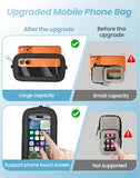 Clip and Go Strap for Phone with Wallet Crossbody, Adjustable Neck Lanyard, Detachable Wristlet Wallet with Zipper Phone Screen ID Window, 2x Tether