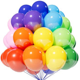 120pc 12" Rainbow Balloon Set – Colorful Latex Balloons for Party, Arch & Event Decor