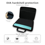 13Inch Hard Case For Macbook Air 13Inch M3 2024 Laptop Case Hard Shell Protective, 13.6Inch Apple Computer Shockproof Case, 13" Notebook Carring Sleeve Bag With Handle,Black