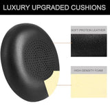 Replacement Earpads For Jabra Evolve2 65 (65Ms 65Uc Usb)/Evolve2 40 (40Uc 40Ms Usb)/Elite 45H On-Ear Wireless Headset, Headphone Ear Pads Cushions With Softer Protein Leather