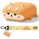 For Airpods 4 Case Cute, Airpods Case Cover 4Th Generation Funny Anime Cat Dog Corgi For Men & Women, Wireless Charge Support With Magsafe, Front Led Visible Protective Cover, Shiba Inu
