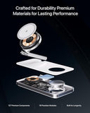 3-in-1 Foldable Wireless Charging Station, Qi2 Certified 15W Ultra Fast Wireless Charger for Magsafe, Magnetic Charger Stand for iPhone