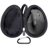 Case Compatible With Logitech Lift Vertical / Mx Vertical Wireless Mouse, Portable Storage Bag For Accessories -Black (Case Only)
