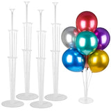 4 Sets Balloon Stand Kits, Balloon Sticks Holder With Base For Table Graduation Birthday Baby Shower Gender Reveal Party Decorations