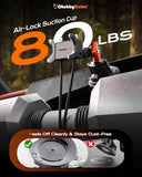 ChubbyGrip Car Phone Holder 360° Adjustable Cell Phone Car Mount Ultra-Durable Metal Car Phone Mount for Windshield, Suction Cup Phone Mount for