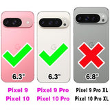 Argyle Wallet Case for Google Pixel 9/9 Pro/10/10 Pro 5G with Wrist/Shoulder Strap Card Slots Zipper Purse Luxury PU Leather Stand Phone Cover for
