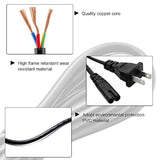 Replacement Us 2Prong Ac Power Cord Cable For Canon Pixma Ts6420A Tr7020A Tr8620A All-In-One Color Inkjet Printer