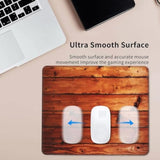 Mouse Pad Rustic Wood Wooden Mouse Pads For Desk Non-Slip Rubber Base Square Gaming Mousepad Mat For Computer Home Office
