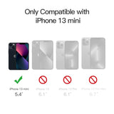 JETech Matte Case for iPhone 13 Mini 5.4-Inch, Shockproof Military Grade Drop Protection, Frosted Translucent Back Phone Cover, Anti-Fingerprint (Black)