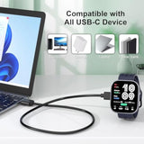 Charger For Amazfit Bip 6/Active 2, Replacement Smart Watch Charger 3.3Ft Usb Magnetic Charging Cable Cord